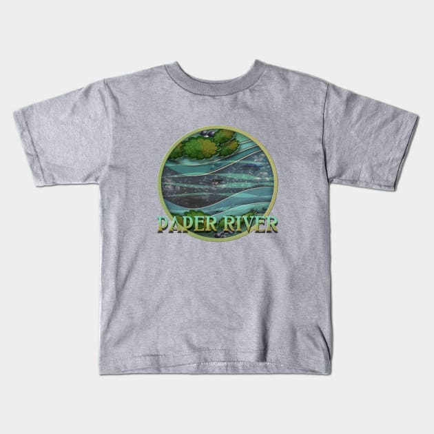 Paper River Kids T-Shirt by MikaelJenei